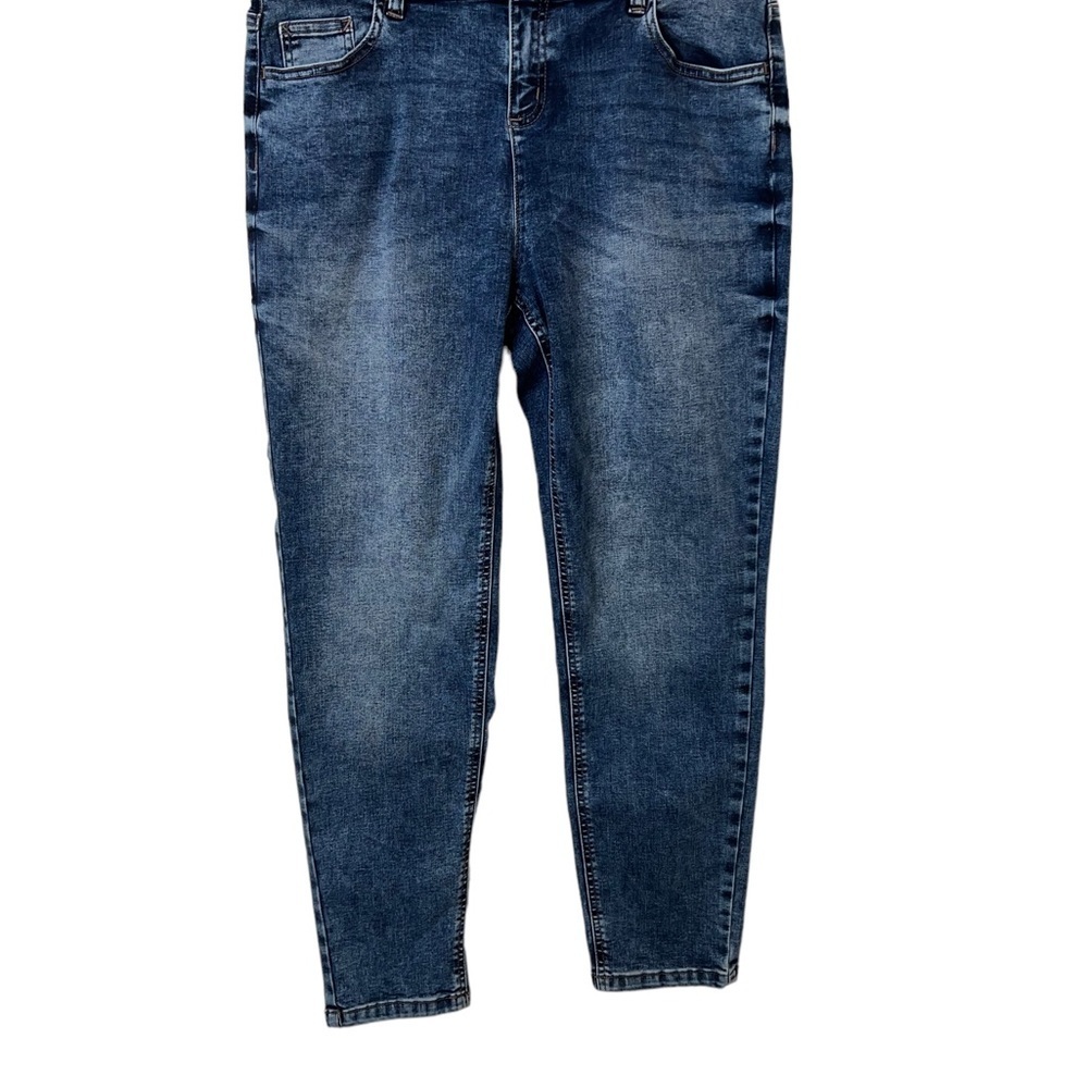 JUSTICE HIGH RISE LADYS JEANS WAIST SIZE 34” INCHES. INSEAM 27 1/2” INCH☑️ - Picture 2 of 15